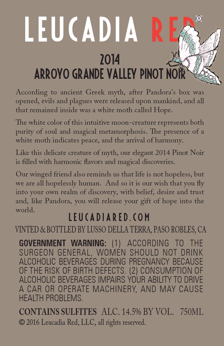 2014 Arroyo Grande Pinot Noir